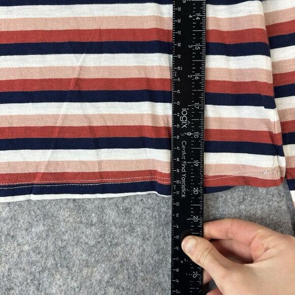 MARINE LAYER Marla Striped Top Women’s Small T-Shirt Multicolor Striped Cotton - Picture 4 of 7